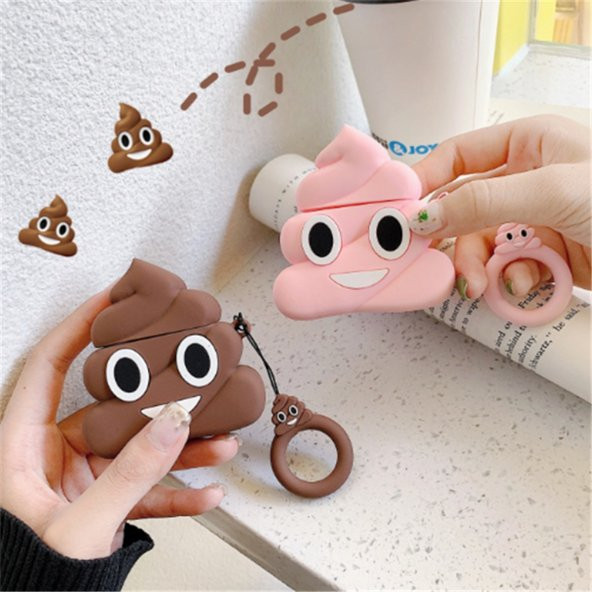E2M AIRPODS 1-2 KILIF POO KAHVERENGİ - 5