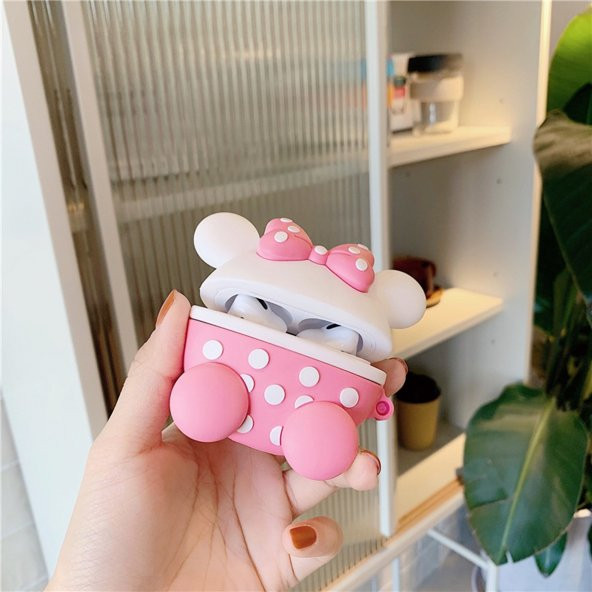 E2M AIRPODS 1-2 KILIF MINNIE PEMBE ürün görseli