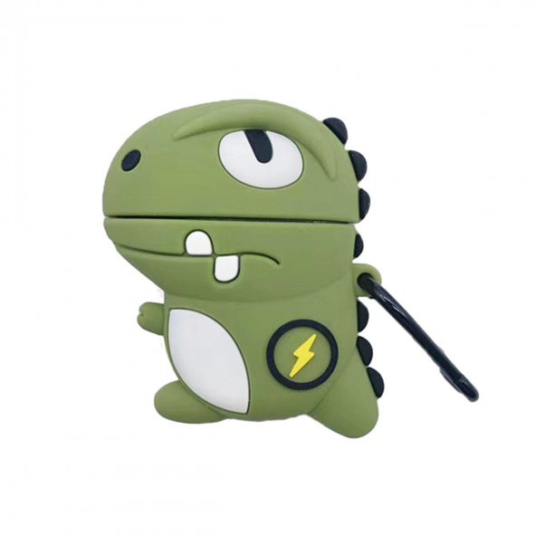 E2M AIRPODS 1-2 KILIF EJDERHA YEŞİL - Resim 2