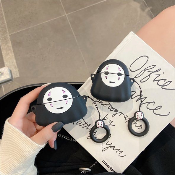 E2M AIRPODS PRO KILIF HAYALET SİYAH - Resim 4