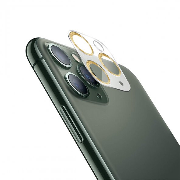BİNANO IPHONE 11 PRO/11 PRO MAX 3D PRO GOLD CAMERA - 2