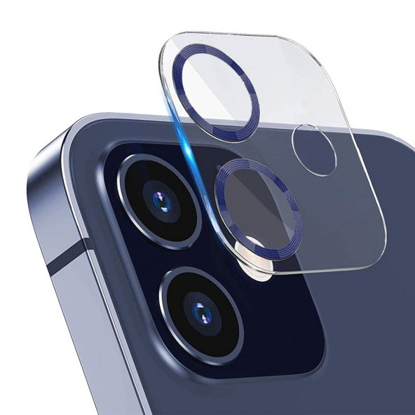 BİNANO IPHONE 12 3D PRO MAVİ CAMERA KORUYUCU ürün görseli 1