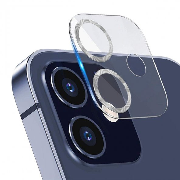 BİNANO IPHONE 12 3D PRO SİLVER CAMERA KORUYUCU