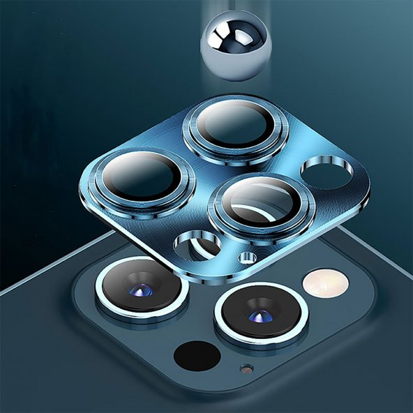 BİNANO IPHONE 12 PRO MAX 3D PRO LİLA CAMERA KORUYU - 3