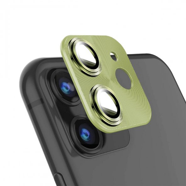 BİNANO IPHONE 11 PRO/11 PRO MAX 360 METAL AÇIK YEŞİL CAMERA KORUYUCU