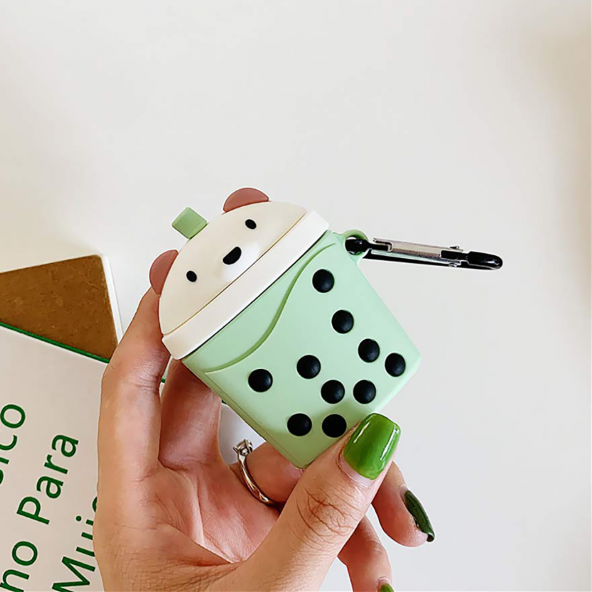 E2M AIRPODS 1-2 KILIF BEAR TEA YEŞiL ürün görseli