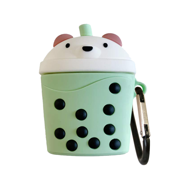 E2M AIRPODS 1-2 KILIF BEAR TEA YEŞiL - Resim 2