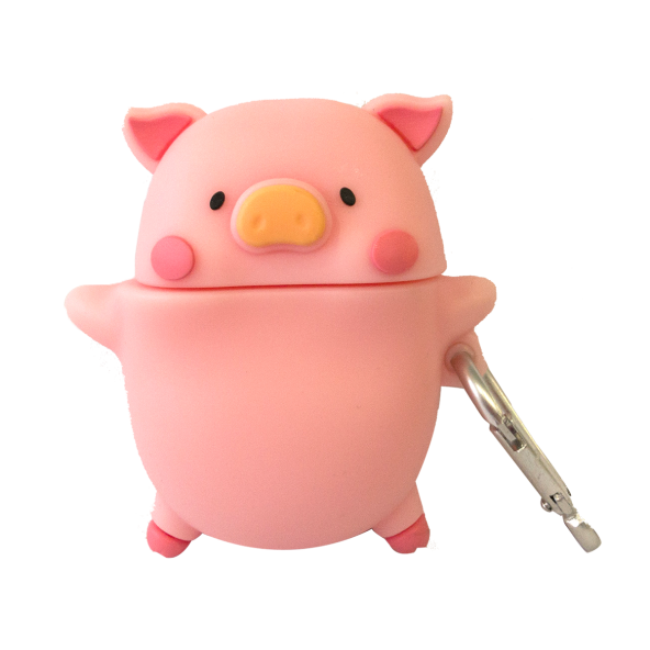 E2M AIRPODS 1-2 KILIF SARI BURUNLU DOMUZCUK PEMBE ürün görseli