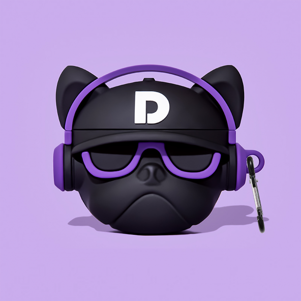 E2M AIRPODS 3 KILIF STAR BULLDOG MOR ürün görseli 1