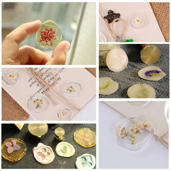 Boş Mum Mühür Pirinç Damga Başlığı Yuvarlak 25mm Bronz - Resim 10