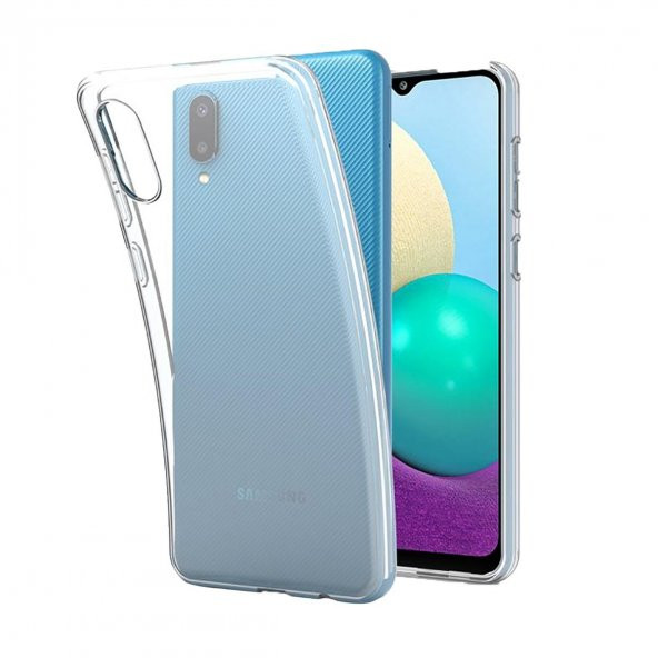 BİKAPAK ECO SİLİKON SAMSUNG A02 ŞEFFAF KAPAK - 1