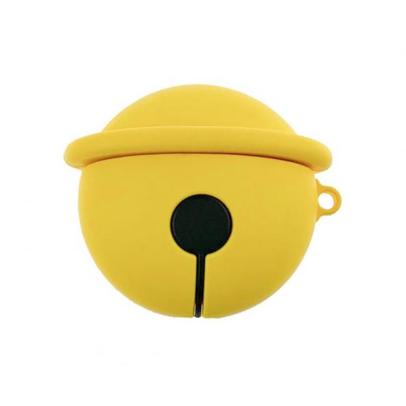 E2M AIRPODS 1-2 KILIF YUVARLAK ZİL SARI - Resim 2