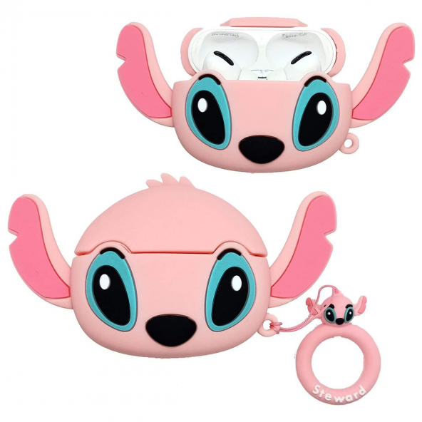 E2M AIRPODS PRO KILIF STITCH PEMBE