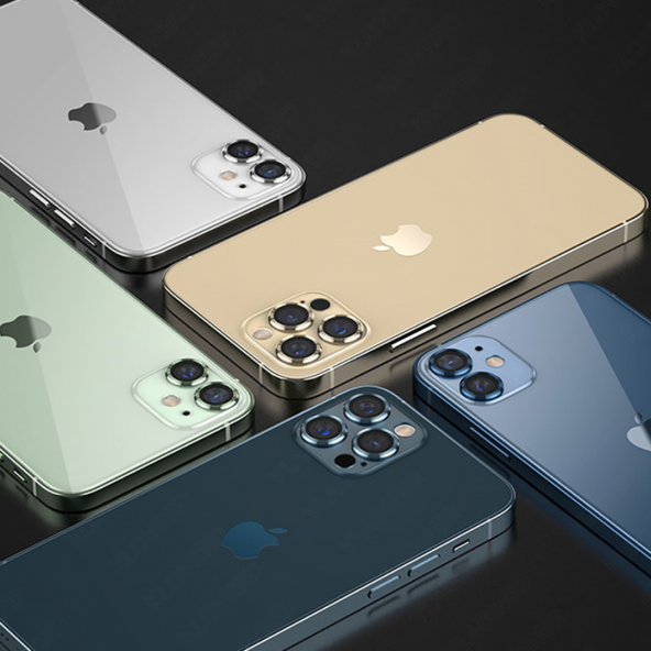 Binano Metal Ring Iphone 13 Pro/13 Pro Max Koyu Yeşil Kamera Koruyucu - 3