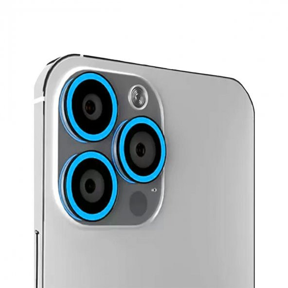 Binano Iphone 12 Pro Max Fosforlu Mavi Kamera Koruyucu ürün görseli 1