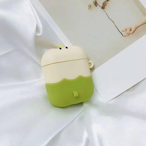E2M AIRPODS 3 KILIF PEMBE YANAK YEŞİL - 2