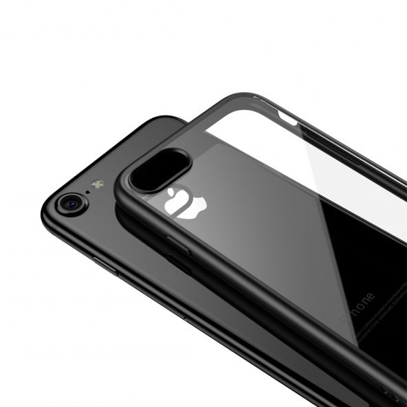 BİKAPAK ELIT SHINE IPHONE 7/8/SE2 FULL SİYAH KAPAK - 2