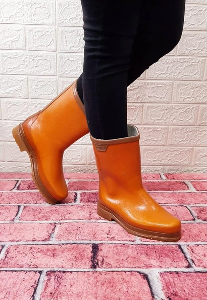 Derby Safi Kauçuk İçi Miflonlu Kaymaz Krep Kısa Çizme 25cm - 3