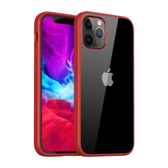 BİKAPAK ELIT SHINE IPHONE 12 PRO MAX FULL KIRMIZI ürün görseli