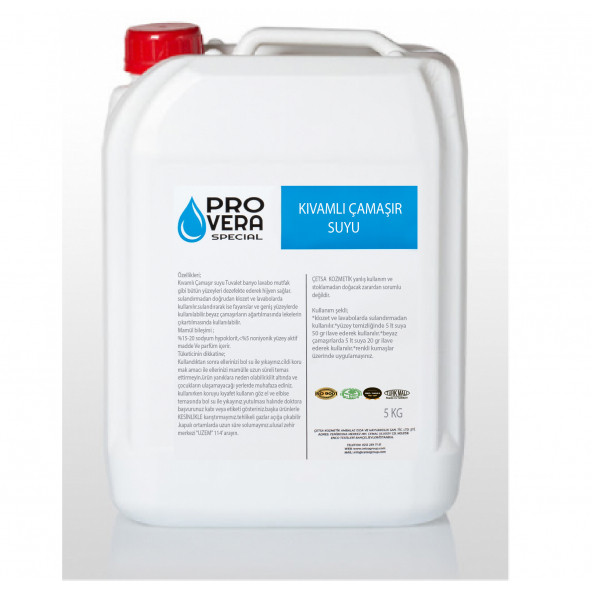 Pro Vera  Çamaşır Suyu Yoğun Kıvamlı 5 Kg