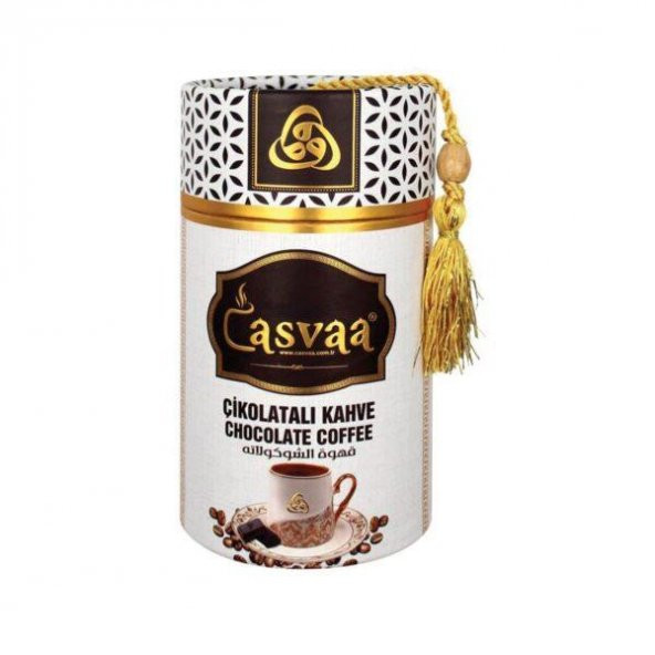 Casvaa Coffee Bitter Çikolatalı Türk Kahvesi Silindir Kutu 250 G