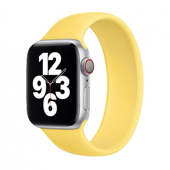 E2M Apple Watch 42-44mm KRD-18 Silikon L Sarı