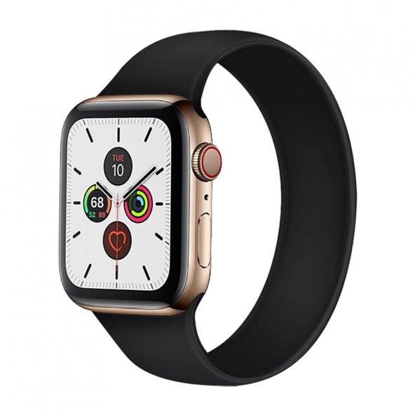 E2M Apple Watch 42-44mm KRD-18 Silikon S Siyah