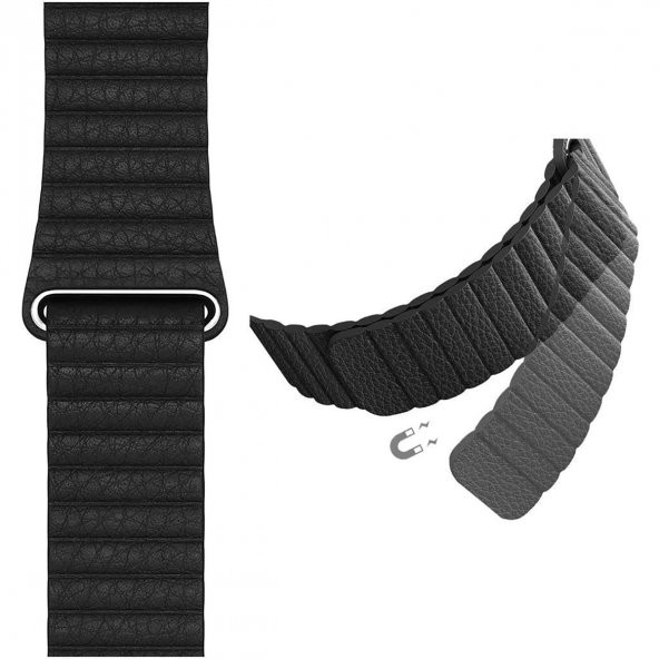 E2M APPLE WATCH 42-44MM KRD-06 DERI BÜKME BORDO KORDON BORDO - 2