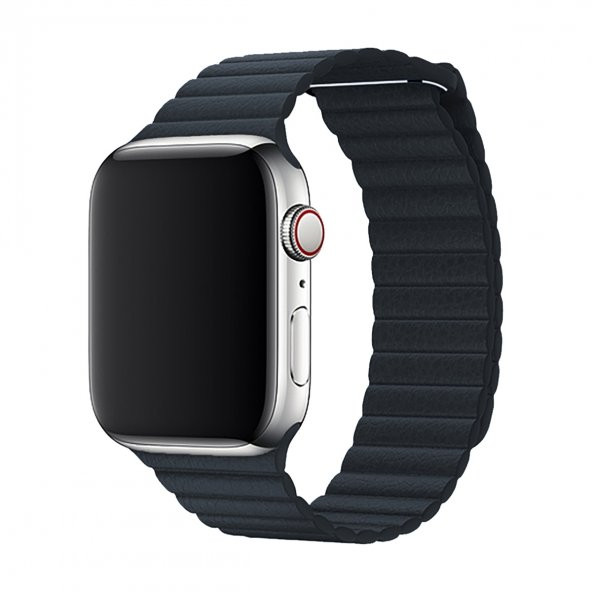 E2M APPLE WATCH 38-40MM KRD-06 DERI BÜKME GRİ KORDON