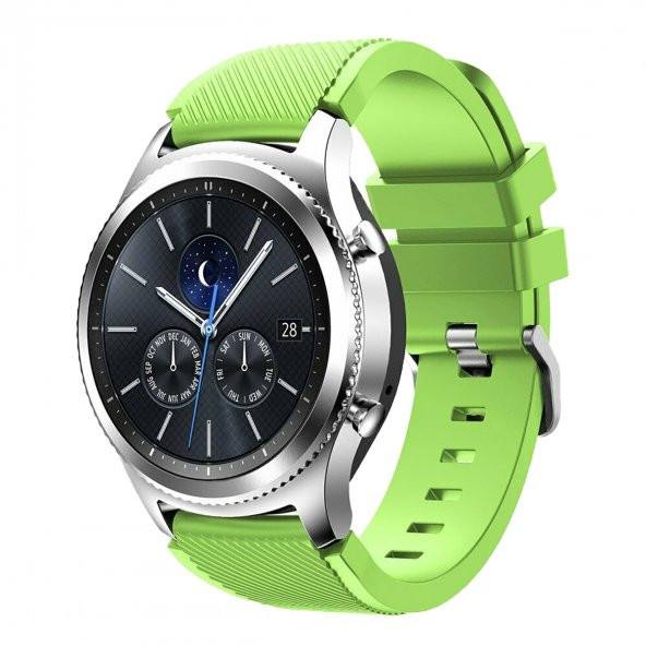 E2M SAMSUNG WATCH 20MM KRD-12 FRONTIER SİLİKON YEŞİL KORDON