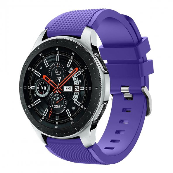 E2M SAMSUNG WATCH 22MM KRD-12 FRONTIER SİLİKON MOR KORDON