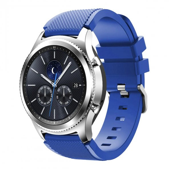 E2M HUAWEI WATCH 20MM KRD-12 FRONTİER SİLİKON MAVİ