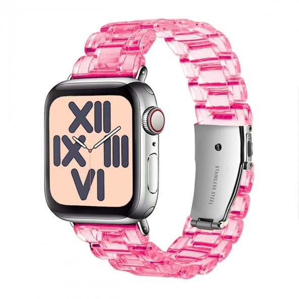 E2M Apple Watch 42-44mm KRD-22 Candy Şeker Pembe Kordon