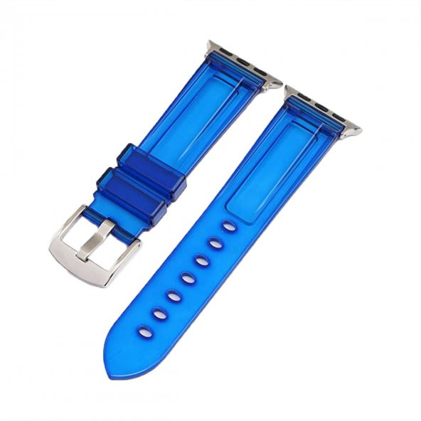 E2M Apple Watch 42-44mm KRD-23 Transparent Mavi Ko - 2