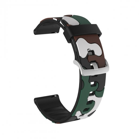 E2M Samsung Watch 20mm KRD-24 Kamuflaj Koyu Yeşil - 2