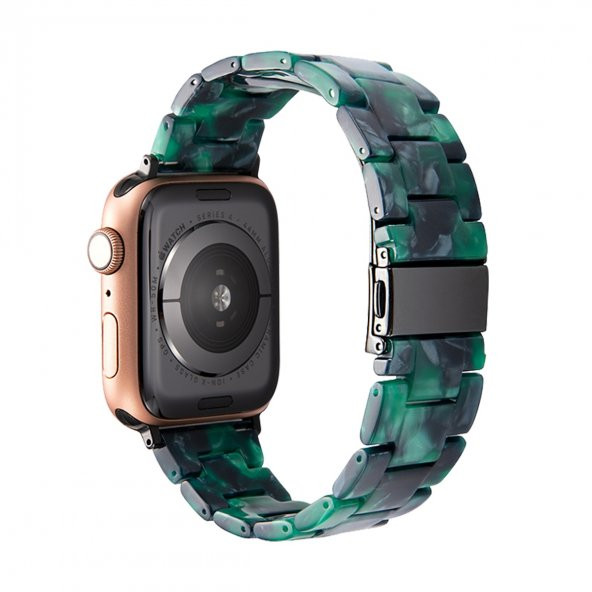 E2M Apple Watch 42-44mm KRD-25 Resin Yeşil Kordon - 2