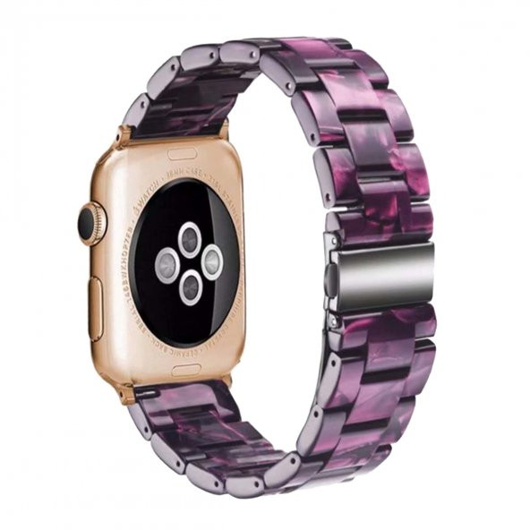 E2M Apple Watch 42-44mm KRD-25 Resin Mor Kordon - 2