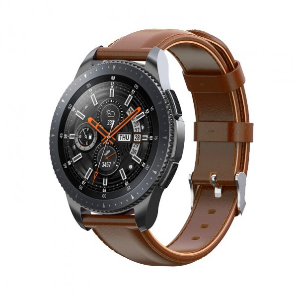 E2M SAMSUNG WATCH 42MM (20MM) KRD-10 DERİ KAHVERENGİ