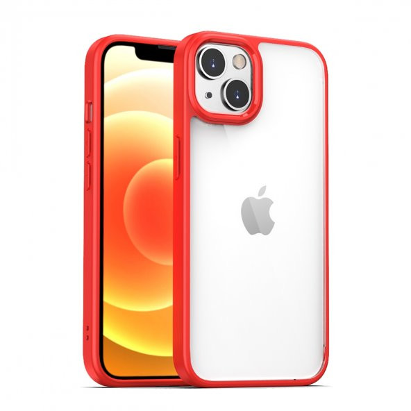 BİKAPAK ELIT SHINE IPHONE 13 MİNİ KIRMIZI KAPAK - Resim 2