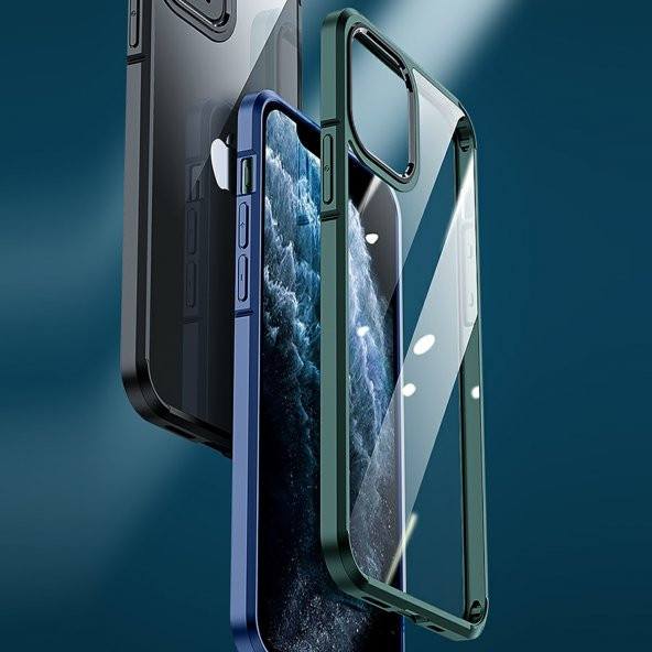 BİKAPAK ELIT CRYSTAL IPHONE 12 PRO MAX SİYAH KAPAK - Resim 3