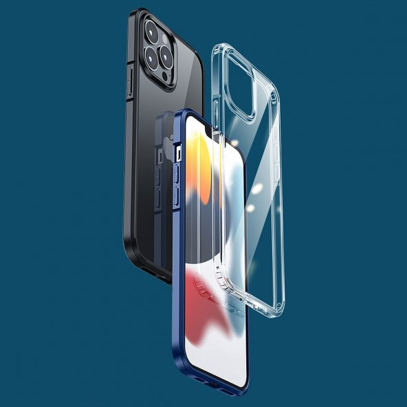 BİKAPAK ELIT CRYSTAL IPHONE 13 PRO MAX ŞEFFAF KAPAK - 4