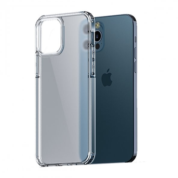 BİKAPAK ELIT FROZEN IPHONE 12 PRO MAX ŞEFFAF KAPAK - Resim 2