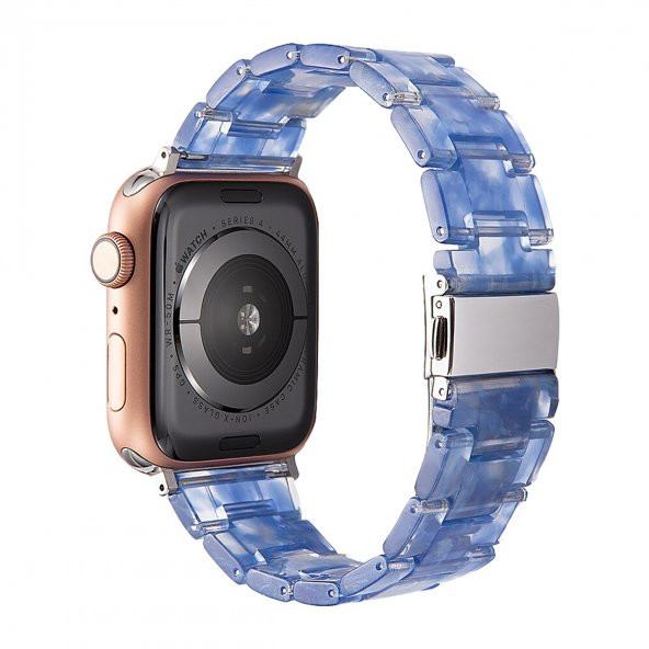 E2M Apple Watch 42-44mm KRD-25 Resin Mavi Kordon
