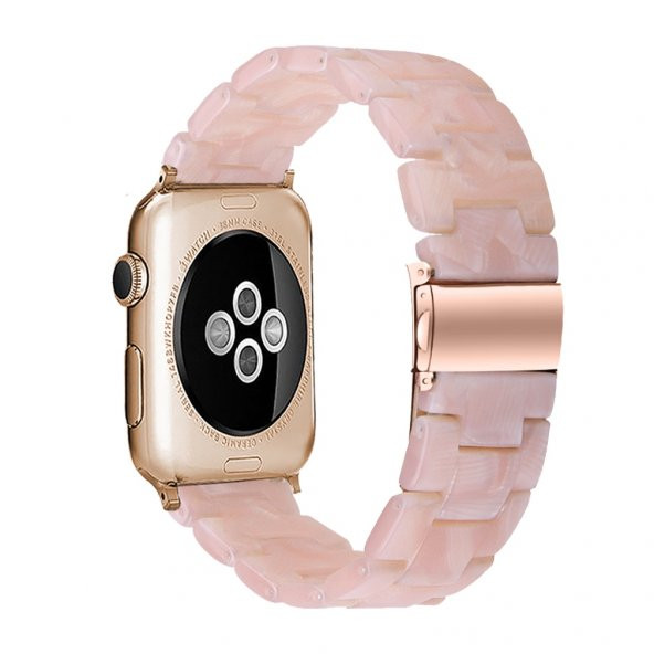 E2M Apple Watch 42-44mm KRD-25 Resin Şeker Pembe Kordon