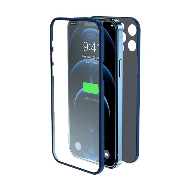 BİKAPAK PRO 360 IPHONE 13 PRO MAVİ KAPAK