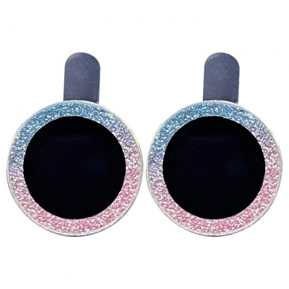 BİNANO IPHONE 11/12 MİNİ DIAMOND KARIŞIK PEMBE CAMERA KORUYUCU - Resim 2