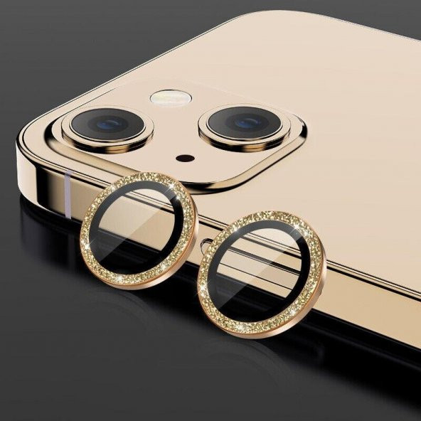 BİNANO IPHONE 12 DIAMOND GOLD CAMERA KORUYUCU ürün görseli 1
