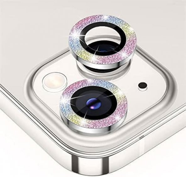 BİNANO IPHONE 12 DIAMOND KARIŞIK PEMBE CAMERA KORUYUCU ürün görseli