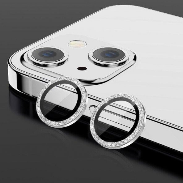 BİNANO IPHONE 12 DIAMOND SİLVER CAMERA KORUYUCU ürün görseli