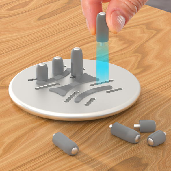 E2M STD-08 KABLO DÜZENLEYİCİLİ TELEFON STANDI GÜMÜ - 5